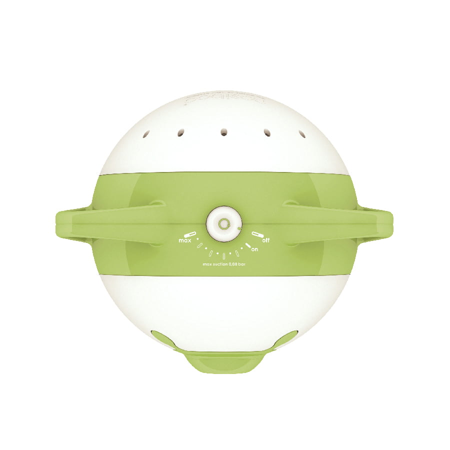 Nosiboo Pro2 Electric Nasal Aspirator for babies to clear stuffy little noses: green, view from above